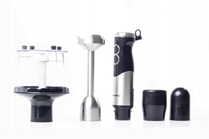 BLENDER RĘCZNY WIELOFUNKCYJNY RIWALL RB-01 6w1 TYTANOWE OSTRZA MOCNY