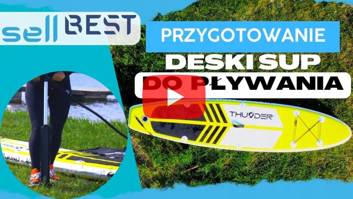 Deska SUP 320CM do pływania bezpieczna pompowana wiosło + akcesoria Thunder