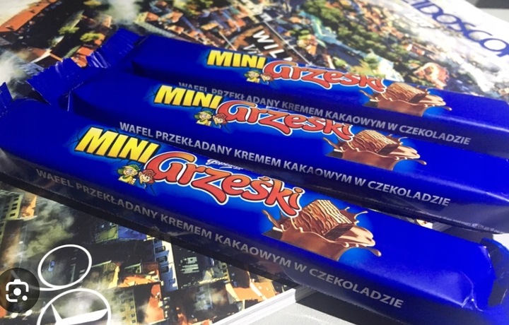 Goplana Mini Grześki Batoniki Wafelki Nadziewane Kakao W Czekoladzie 20x20g