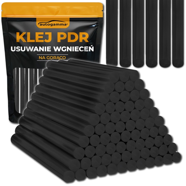 Klej do pistoletu na gorąco mocny czarny 50 sztuk PDR usuwanie