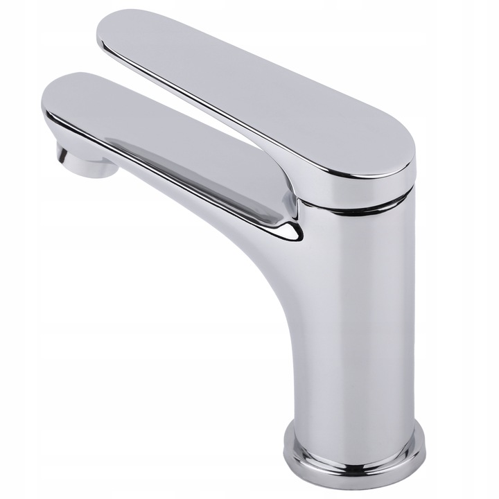 Bateria umywalkowa stojąca chrom kran łazienkowy srebrny YOKA HOME
