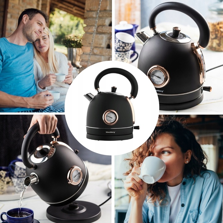 Czajnik elektryczny 1.8L z Termometrem RETRO Klausberg KB-7905 2200W