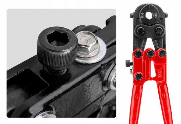 ZACISKARKA DO RUR PEX PRASA HYDRAULICZNA 16 20 26 mm SZCZYPCE