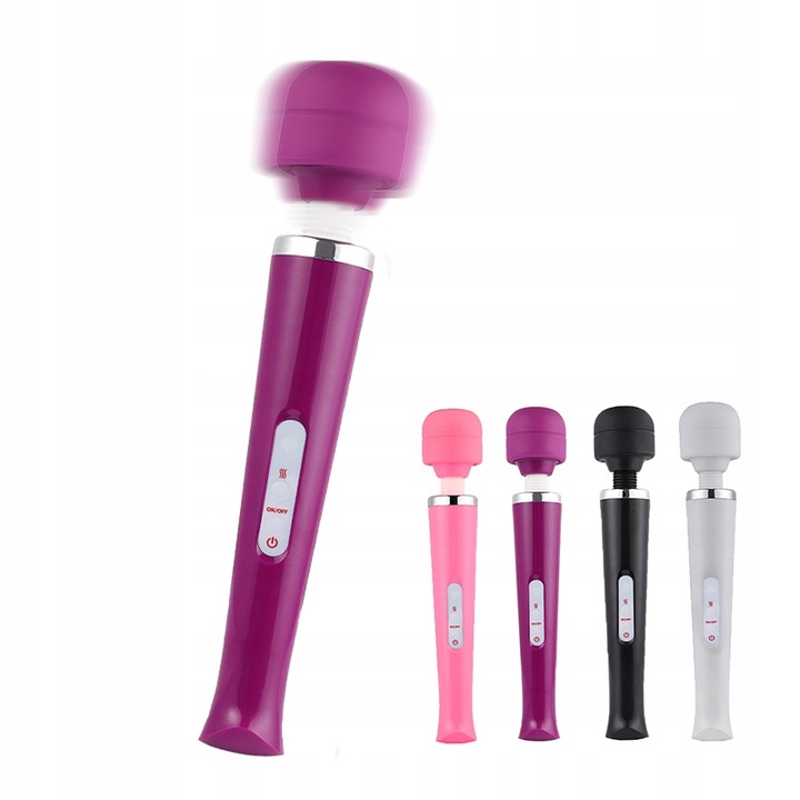 MASAŻER ŁECHTACZKI MOCNY WIBRATOR DO ORGAZMÓW MAGICZNA RÓŻDŻKA MAGIC WAND