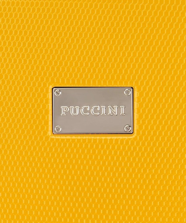 Walizka Średnia Podróżna Na Kółkach Policarbon PUCCINI Żółta PC029B 6C