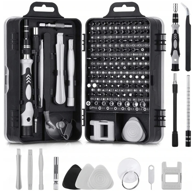 ZESTAW PRECYZYJNYCH ŚRUBOKRĘTÓW 115w1 TORX WKRĘTAK