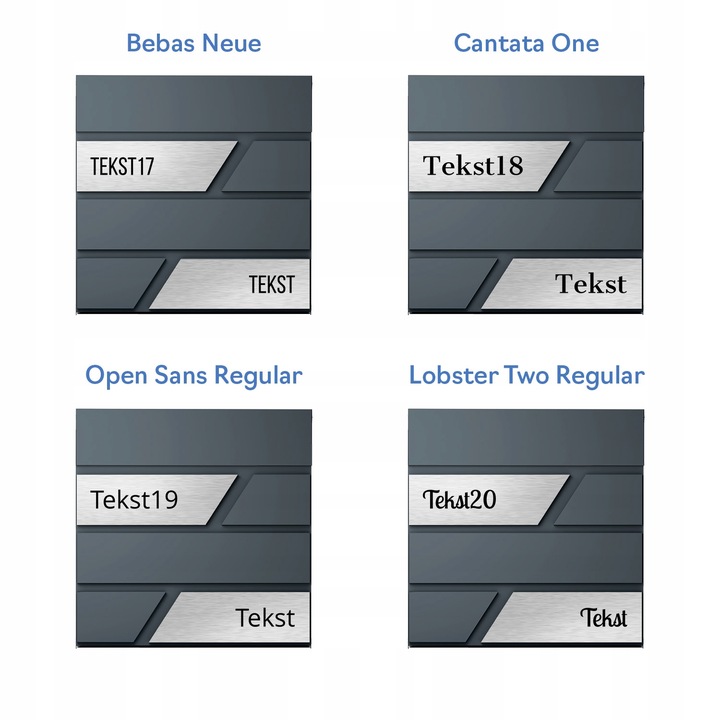 Duża Skrzynka Na Listy Z Numerem Domu Antracyt Skrzynka Na List Numer