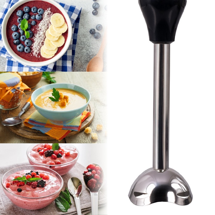 Blender wielofunkcyjny ręczny rozdrabniacz zestaw mikser czarny Eldom