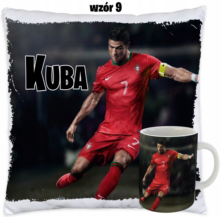 Kubek i Poduszka dla fana CRISTIANO RONALDO CR7