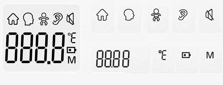 MEDYCZNY termometr bezdotykowy podczerwień do ucha czoła JUMPER JPD-FR403