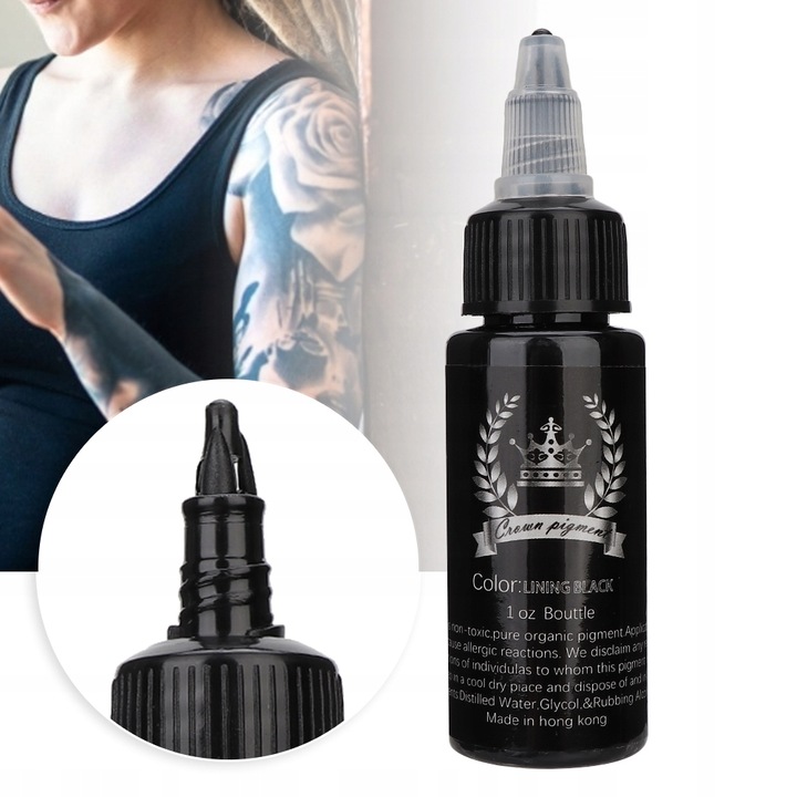 TUSZ DO TATUAŻU LINING BLACK 30ml CZARNY