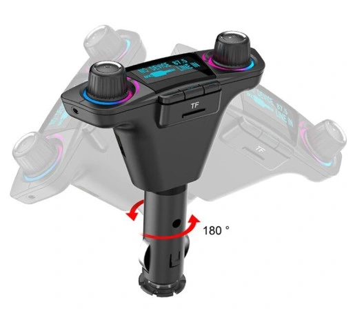 TRANSMITER FM BLUETOOTH 5.0 USB WIELOFUNKCYJNY 8w1