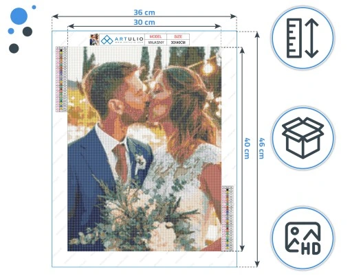 HAFT DIAMENTOWY OBRAZ DIY 5D Z TWOJEGO ZDJĘCIA