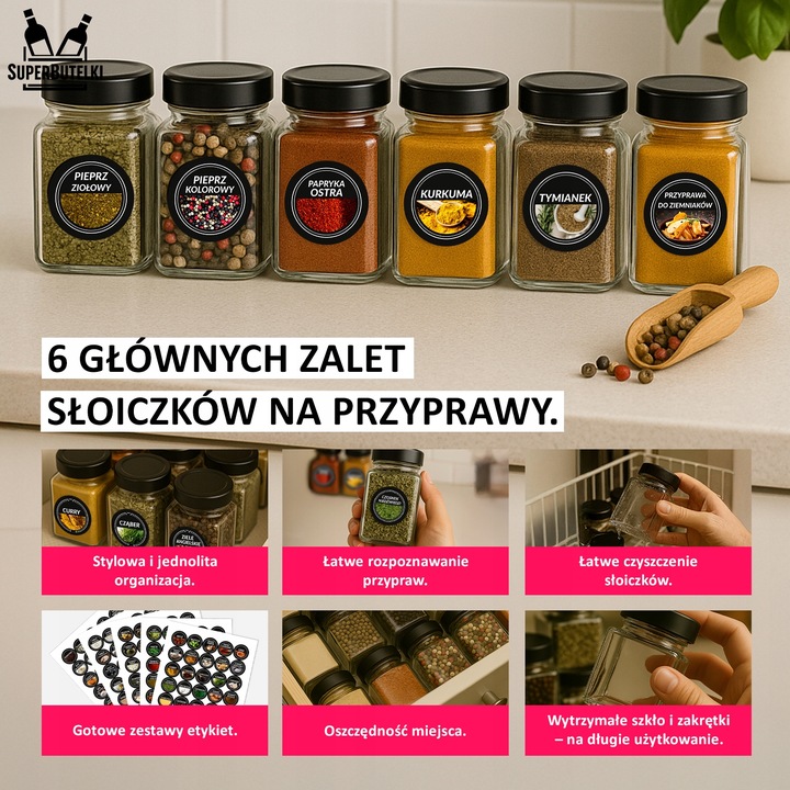 24x POJEMNIKI NA PRZYPRAWY DŻEM SŁOICZKI SZKLANE SŁOIKI 120 ml 80x