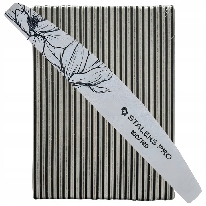 STALEKS Pilnik Łódka Do Paznokci Mineralny Expert 100/180 - 25 sztuk