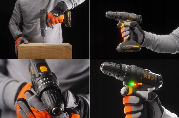 WIERTARKO Wkrętarka UDAROWA akumulatorowa 20V Li-Lon 2x AKU MP0423