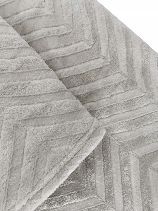 GRUBY KOC 200x220 cm CIEPŁA NARZUTA NA ŁÓŻKO DLA CIEBIE PREZENT JASNY SZARY
