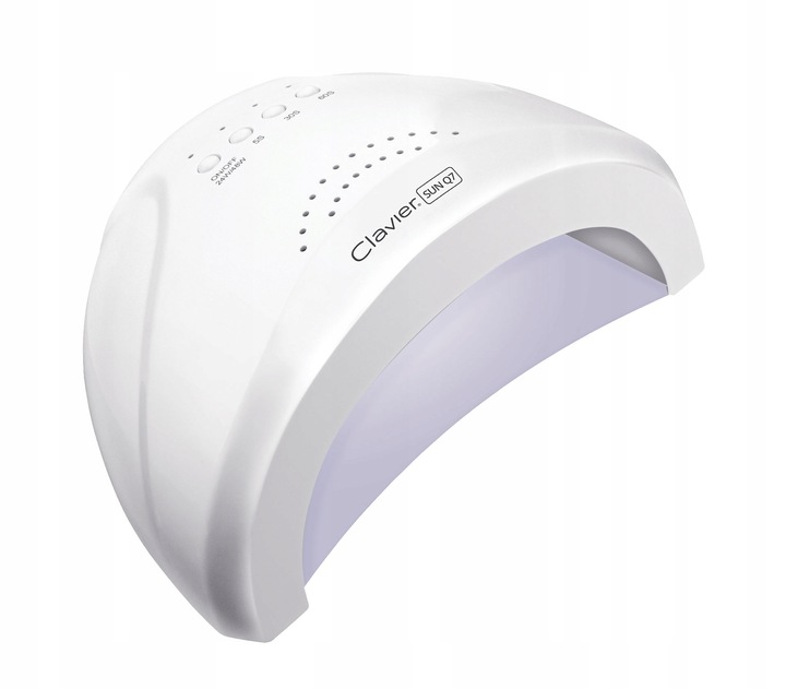 Lampa do paznokci dual LED UV hybrydy żele Clavier Q7 lustrzane dno