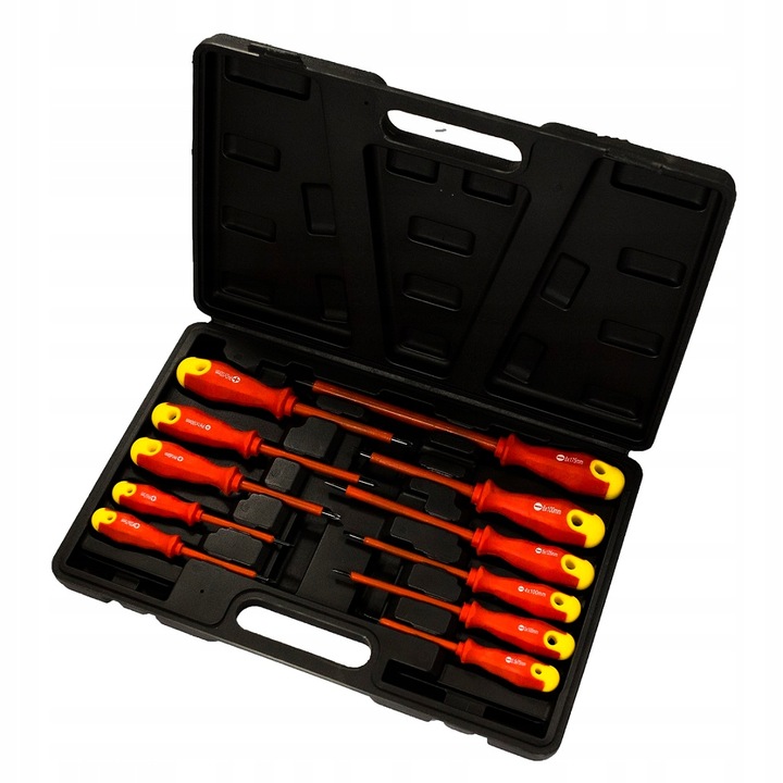 ZESTAW WKRĘTAKÓW WKRĘTAK ŚRUBOKRĘTY IZOLOWANE 11el