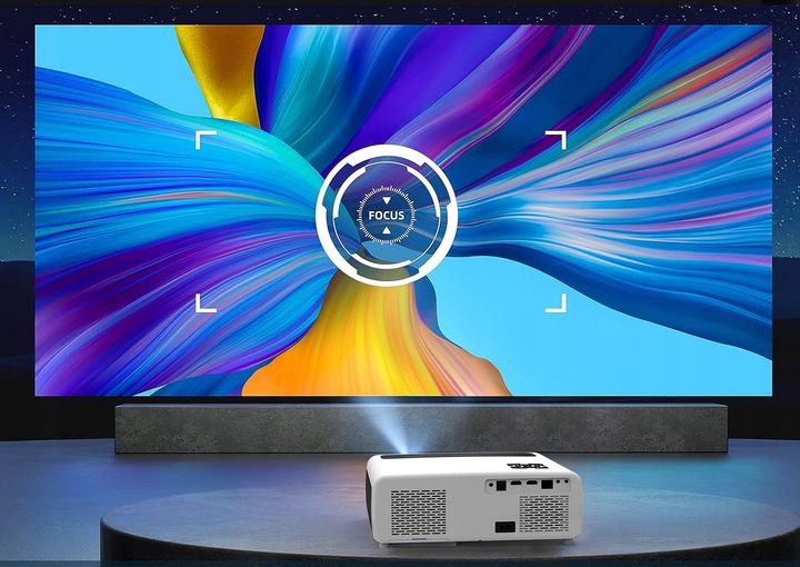 Projektor Rzutnik LED WiFi Android TV FULL HD 4K 24000lm 800 ansi Autofocus