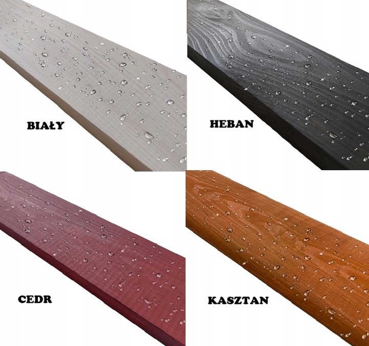 IMPREGNAT farba do drewna 5l Z WOSKAMI, 20 KOLORÓW M&M hydrofobowy