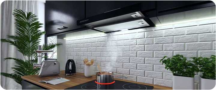 OKAP PODSZAFKOWY TELESKOPOWY KUCHENNY 50cm BERDSEN