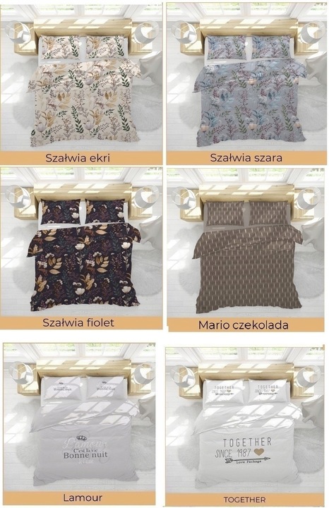 Komplet pościeli 160x200 gruba Polska bawełna 100% dużo wzorów - certyfikat