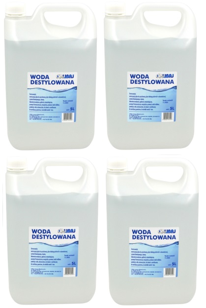 Woda destylowana 20 L ( 4szt. x 5 L )