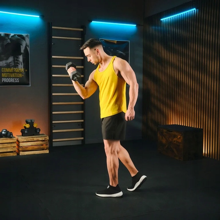 Zestaw 2x8kg hantle żeliwne hantelki ciężarki do ćwiczeń fitness Trex