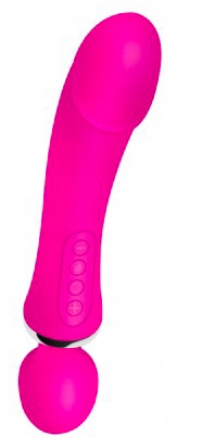 LUKSUSOWY WIBRATOR DAMSKI 2w1 PODGRZEWANY DO 45stC - USB DAWCA ORGAZMÓW