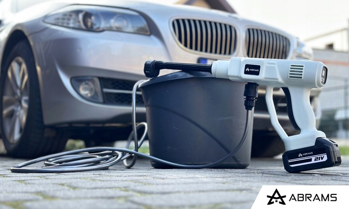 MYJKA CIŚNIENIOWA AKUMULATOROWA 60 BAR 2X AKU 21V 4AH MULTIFUNKCYJNA