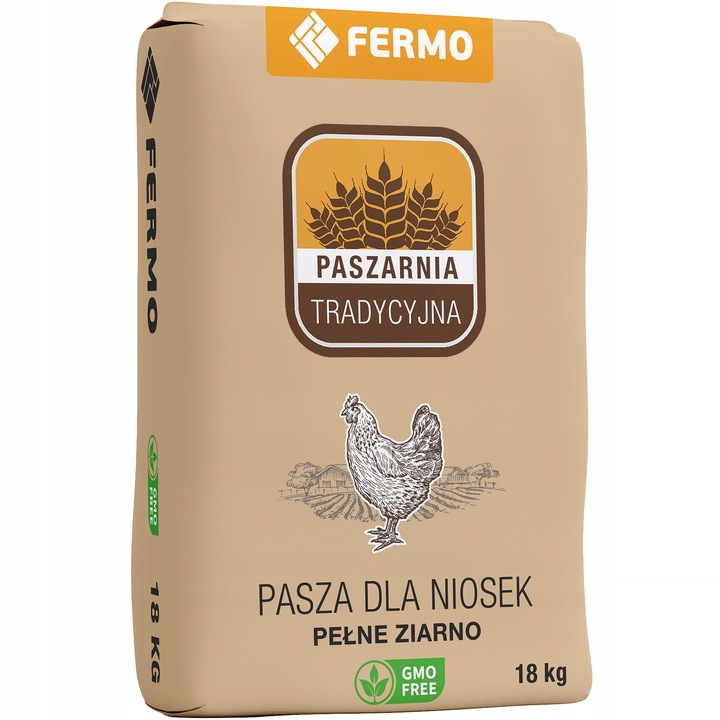 Pasza karma dla kur nioska BEZ GMO 18kg ziarno dla kur PASZARNIA TRADYCYJNA