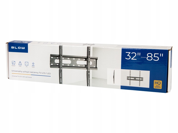 MOCNY UCHWYT TV WIESZAK DO TELEWIZORA LCD PŁASKI CALI VESA ŚCIENNY