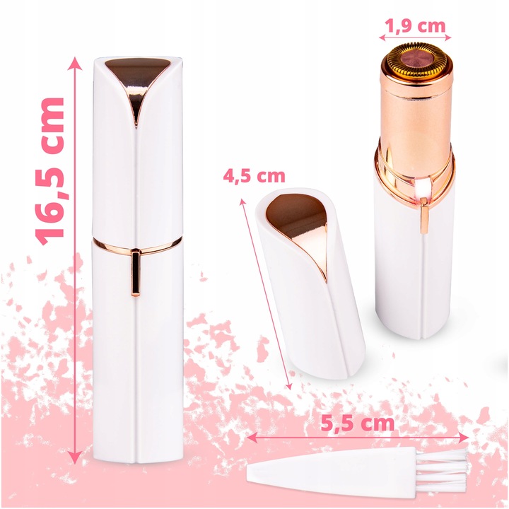 DEPILATOR TRYMER DAMSKI DO TWARZY DYSKRETNA GOLARKA BEZPRZEWODOWA