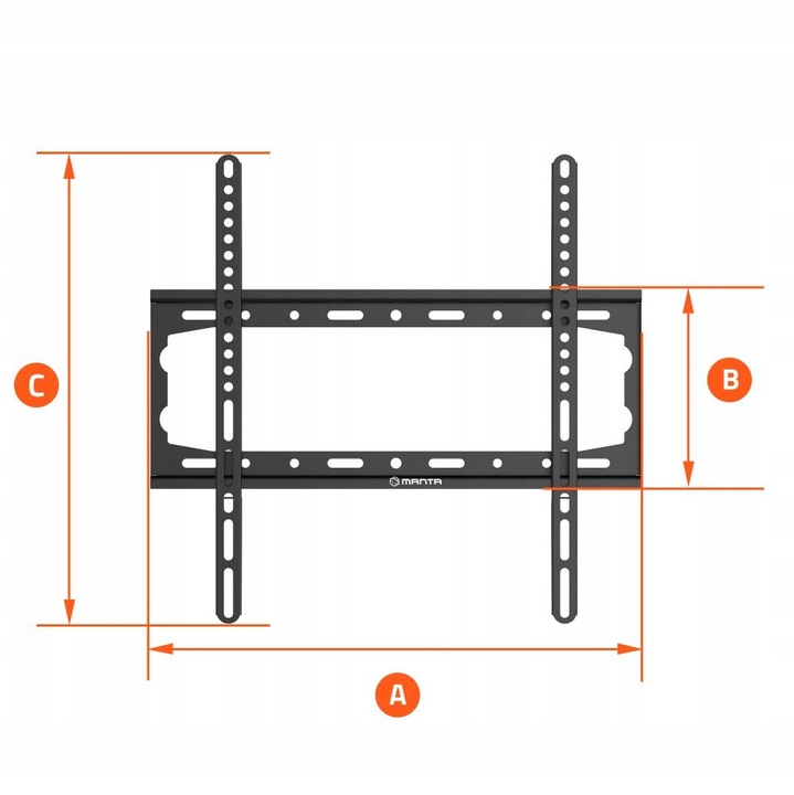 UCHWYT DO TELEWIZORA WIESZAK NA TELEWIZOR ŚCIENNY 26-80 CALI VESA