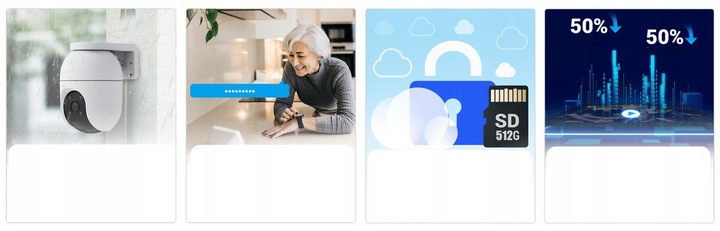 Kamera WiFi EZVIZ C8c 2K+ OBROTOWA Detekcja AI Tryb NOCNY 30m Podgląd 24/7