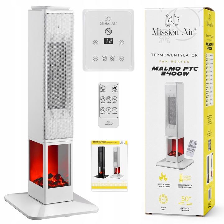 TERMOWENTYLATOR KOLUMNOWY KOMINEK grzejnik elektryczny farelka SWING