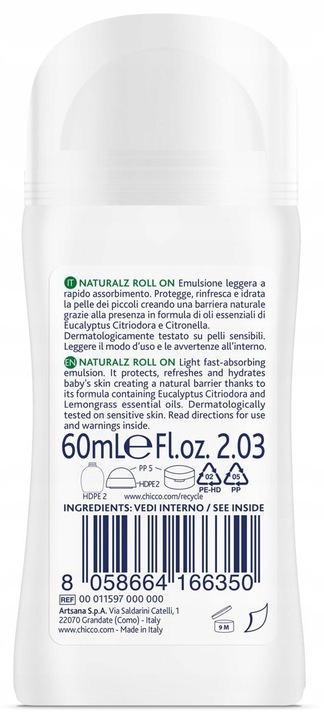 PŁYN PRZECIW KOMAROM DLA DZIECI CHICCO roll on 2m+