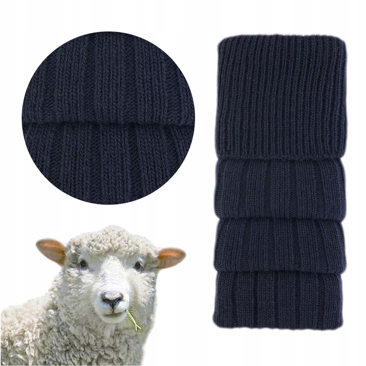 Getry Damskie na Nogi Wełna Ocieplacze na Łydki Ciepłe Cerber