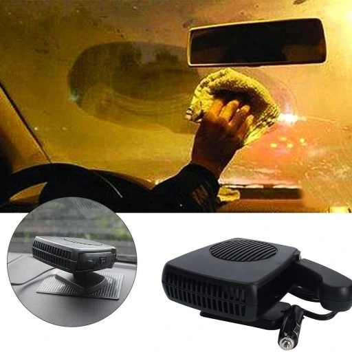 WENTYLATOR SAMOCHODOWY 12V PRZENOŚNY PODGRZEWACZ SAMOCHODOWY NA SZYBE 200W