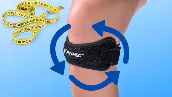 ORTEZA OPASKA PODRZEPKOWA STABILIZATOR RZEPKI GEL WKŁADKA NA URAZ WYGODNA