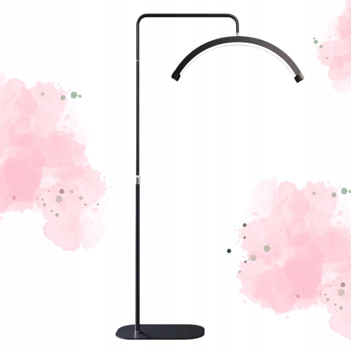 Lampa kosmetyczna led bezcieniowa stojąca podłogowa do rzęs makijażu