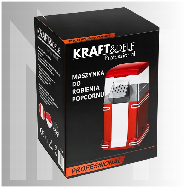 MASZYNA DO POPCORNU DOMOWA URZĄDZENIE MASZYNKA MINI BEZTŁUSZCZOWA