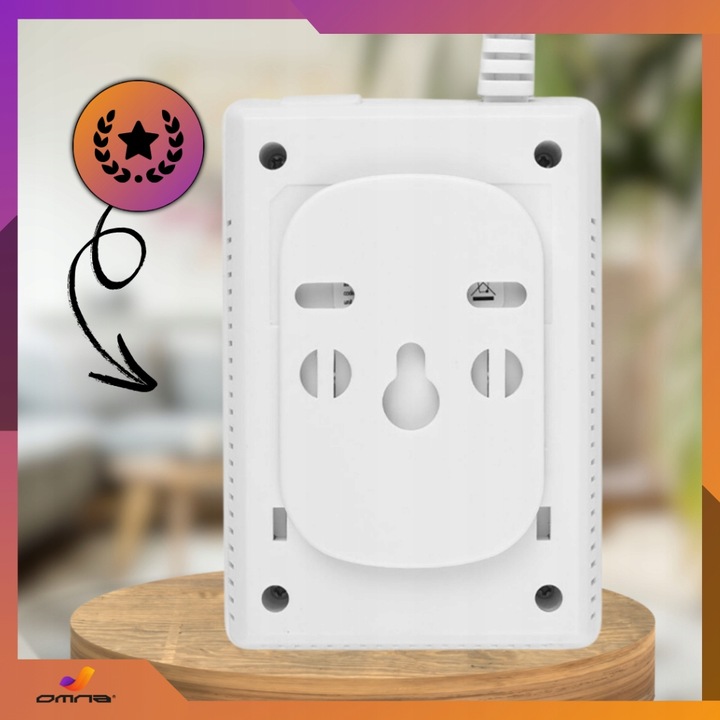 Czujnik gazu ziemnego LNG metan detektor 230V, ochrona bezpieczeństwo