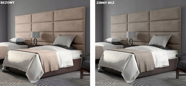 60X40 PANELE ŚCIENNE TAPICEROWANE WEZGŁOWIE WELUR KING VELVET