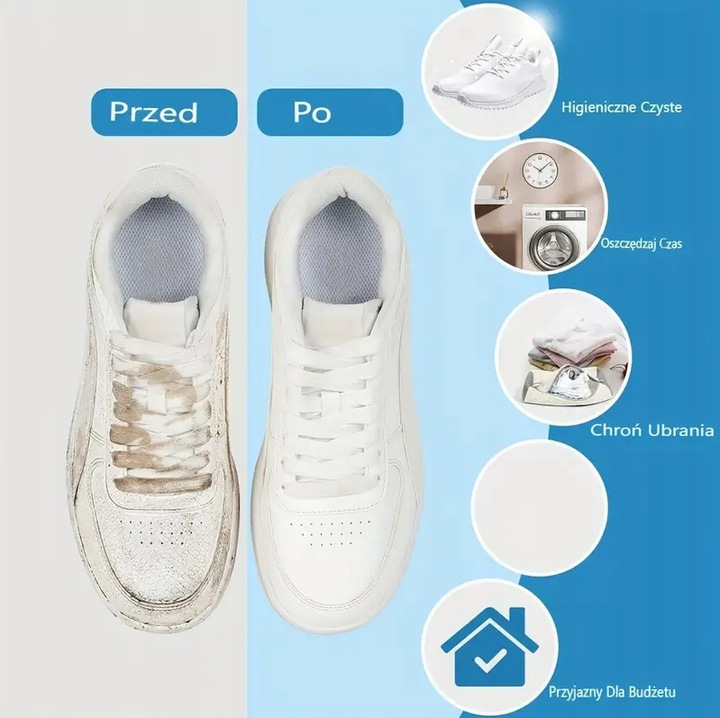 Worek torba do prania butów przeciw odkształcaniu się beżowy z