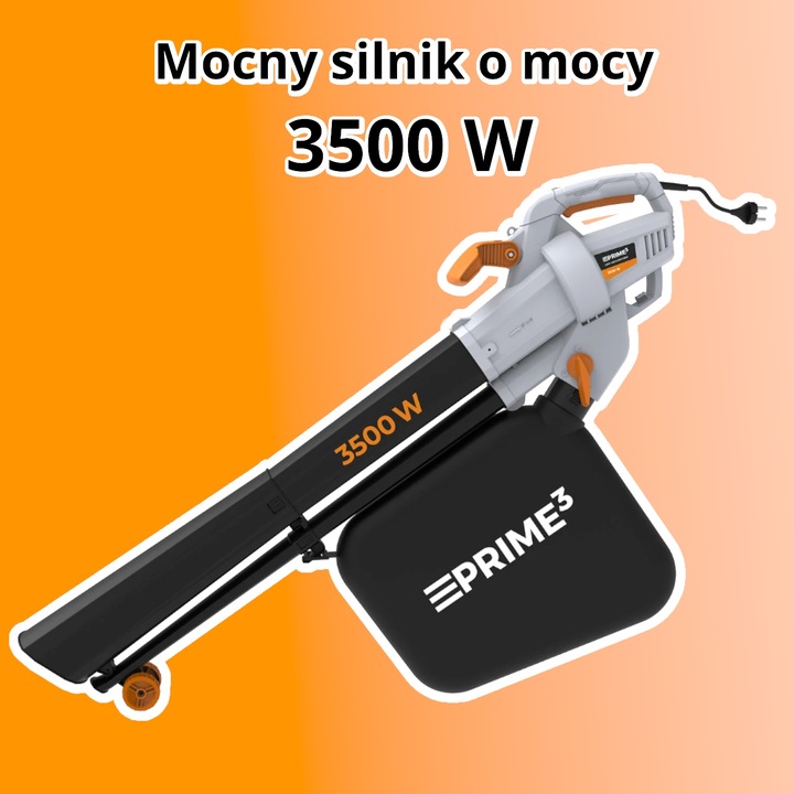 MOCNY ODKURZACZ DO LIŚCI 3500 W DMUCHAWA OGRODOWA 3w1 DMUCHAWA