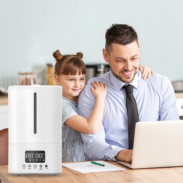 Nawilżacz Powietrza Ultradźwiękowy Smart 25 W - 5l Z PILOTEM