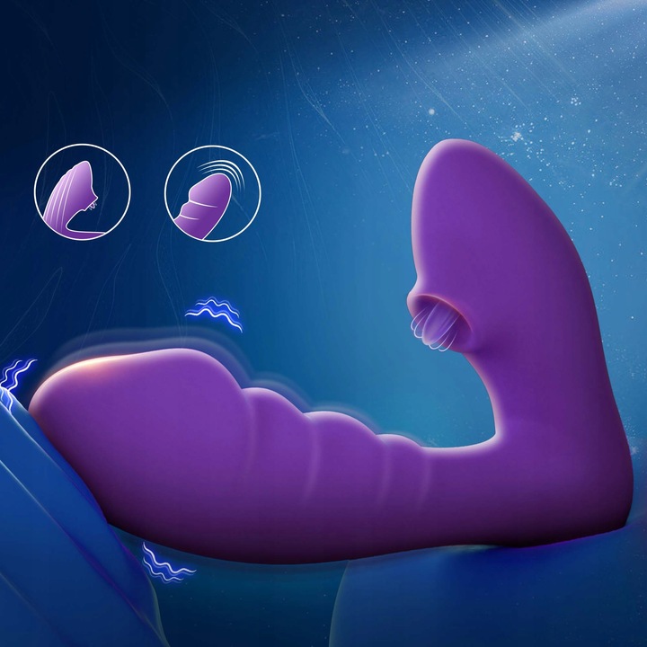 WIBRATOR POSUWISTY SSĄCY ŁECHTACZKĘ LUB ODBYT MASAŻER POWIETRZNY ORGAZM APP