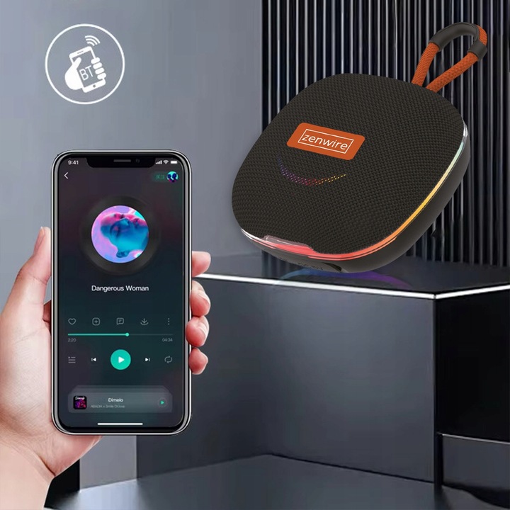 Głośnik Bluetooth Mały Przenośny Bezprzewodowy Boombox z Radiem FM MP3